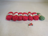 Cotton Licious Sweater Kits Yarn Sunset/Fern 7 Skeins 84 Yards Each -- New