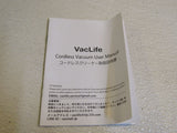 VacLife Cordless Vacuum 13.5V 75W 72-in Charging Cord H-106 -- Used