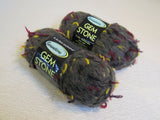 Jo-Ann Sensations Gem Stone Novelty yarn Green Gem Stone 2 Skeins 142 Yards Each -- New
