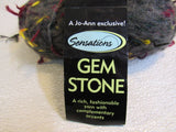 Jo-Ann Sensations Gem Stone Novelty yarn Green Gem Stone 2 Skeins 142 Yards Each -- New