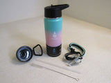 Farsea 18-oz Vacuum Insulated Water Bottle 360 Leak Proof Stainless Steel -- New