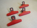 Standard Chip Clips Lot of 4 Red -- New