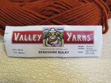 Valley Yarns Berkshire Bulky Yarn Copper 10 Skeins 108 Yards Each -- New
