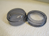 Standard Stove Knob Covers Lot of 10 Smokey Clear Gray With Adhesive Strips -- New
