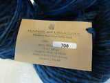 Manos Del Uruguay Clasica Naturals Hand Spun Kettle Dyed Yarn Charcoal/Blue -- New