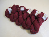 Cascade Yarns 109 Tweed LE Yarn Garnet Red Tweed 5 Skeins 109 Yards Each -- New
