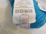 Cascade Yarns 220 Superwash Yarn Turquoise 2 Balls 220 Yards Each -- New