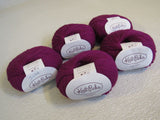 Knit Picks Capretta Yarn Fairy Tail 5 Balls 230 Yards Each Magenta -- New