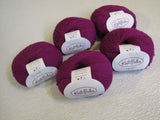 Knit Picks Capretta Yarn Fairy Tail 5 Balls 230 Yards Each Magenta -- New