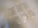 Onuemp Silicone Shoe Insoles Lot of 6 Pairs 5.5in x 3.5in Clear Silicone -- New