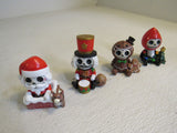 Pacific Trading Furrybones 2020 Christmas Special Edition Set of 4 4in H Ceramic -- New