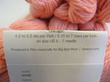Big Bad Wool Weepaca Yarn Coral 6 Skeins 95 Yards Each -- New