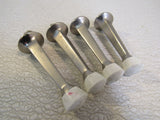 Standard Rigid Door Stops Lot of 4 3in Brushed Nickel -- Used