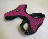 Haapaw Pet Harness Collar Small Pink/Black -- New