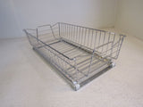 Rev-A-Shelf Wire Slideout Single Tier Basket 20-in L x 11-in W Silver/White -- New