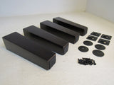Designer Furniture Wooden Legs Lot of 4 9.25in Dark Brown Non Scratch Bottom -- New
