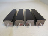Designer Furniture Wooden Legs Lot of 4 9.25in Dark Brown Non Scratch Bottom -- New