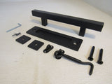 Sankeytew Barn Door Handle Black 7-1/8-in Center to Center -- New