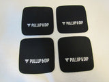 Pullup & Dip Grip Pads Lot of 4 4in x 4in Black Neoprene -- New