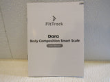 FitTrack Complete Body Analysis Bluetooth Scale White Dara-001 Glass -- New