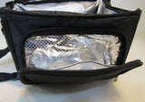 Insmeer Soft Pack Cooler Bag 10.5in x 7.5in x 11in Black/Silver Canvas -- Used
