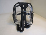 Maytree Clear Back Pack 12in x 6in Clear/Black Plastic -- New