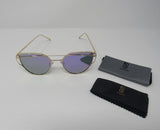 SojoS Sunglasses Womens Gold/Lavendar -- New