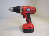 Black & Decker Power Drill Type 2 12V DC With Battery 10-mm SS12 -- Used