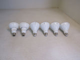 GE Sylvania Lot of 6 LED Bulbs Can Flood Lights White -- Used