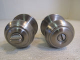 Defiant Door Knob Privacy Lock Brushed Nickel K2110 -- Used