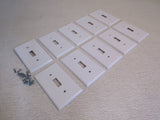 Leviton Light Switch Cover Plates Lot of 10 4.5in x 2.75in White -- Used