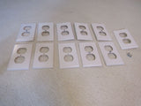 Leviton Outlet Cover Plates Lot of 11 4.5in x 2.75in White -- Used