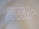 Leviton Outlet Cover Plates Lot of 11 4.5in x 2.75in White -- Used
