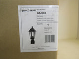 Satco Nuva Post Lantern 14-1/4-in H Old Bronze Clear Seeded Glass 60W Max -- New