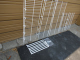 Lot of 5 White Wire Shelving with Brackets