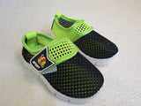 Sport Mesh Tennis Shoes Black/Lime Green Male Kids 1-2 Size 18-24 mo -- New
