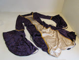 Designer Costume Dress Purple/Antique Beige Polyester Spandex Female Size 3XL -- New