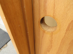 Interior Door 80-in x 18-in Wood Veneer with Frame