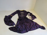 Designer Costume Dress Purple/Antique Beige Polyester Spandex Female Size 3XL -- New