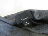 Lumiere Self Wrap Coat Dark Gray Polyester Rayon Female Size M -- New