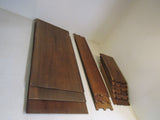 Handcrafted Unassembled Antique Drawers Lot of 3 Brown Wood -- Used