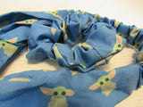 Antau Co Blaister Matching Yoda Headband and Scrunchie Blue/Green Female -- New