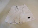 Adidas Aeroready Soccer Shorts Football White Male Kids 8-10 Size S -- New