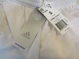 Adidas Aeroready Soccer Shorts Football White Male Kids 8-10 Size S -- New