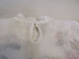 Designer Blouse Top Embroidered Eyelet White Female Size S -- New