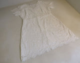 MSLG Lace Bridal Shower Dress Round Neck White Female Size XL -- New