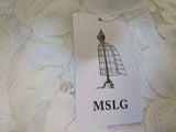 MSLG Lace Bridal Shower Dress Round Neck White Female Size XL -- New