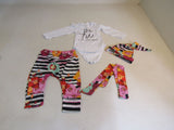KangKang Baby Girl Clothing 4-pc Set Female 0-1 Size 6-12 mo Multi-Color Floral -- New