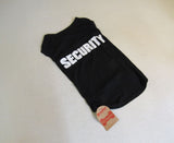BingPet Pet Shirt Black/White Security XXL Polyester Cotton -- New