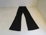 Designer Flare Leggings Pockets Black Nylon Spandex Female Size S -- New
